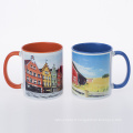 Tasse en céramique de sublimation de 11 oz Top de transfert de chaleur personnalisée colorée